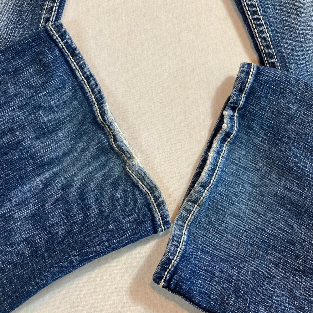 BKE Tyler Straight Leg Jeans Mens‎ 32x32 Medium Wash Distressed ABS23231R